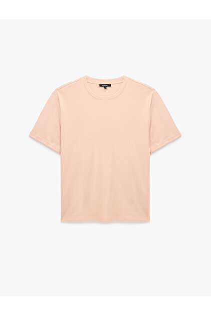 Cotton Crew Neck Short Sleeve Basic Oversize T-Shirt