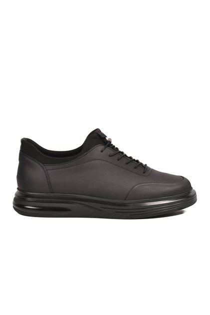 Black Matte Nubuck Memory Foam Men's Casual Shoes Sneaker 6630-1 m