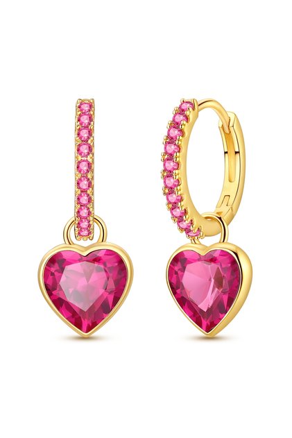 KTE593 925 Silver Earring Gold Series Hoop Earring For Woman Snake Heart Star Original Pendientes Fa