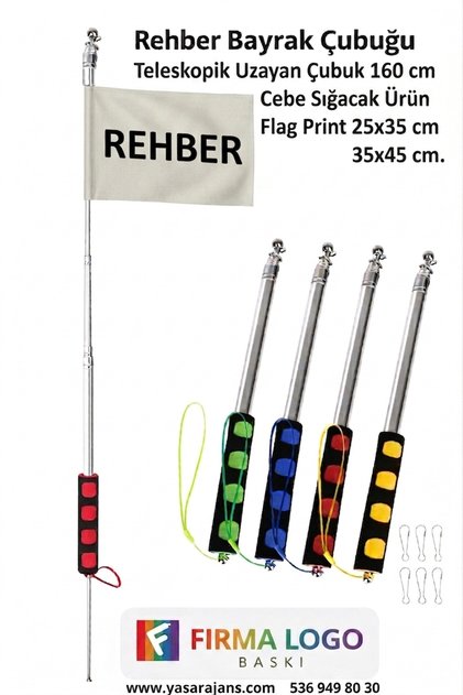 REHBER BAYRAK ÇUBUĞU /Tourist guide stick