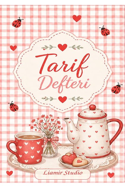 Yemek Tarif Defteri 50 Yaprak, 100 Sayfa, Laminasyon Kapak / Tel Spiral / A5 Kağıt