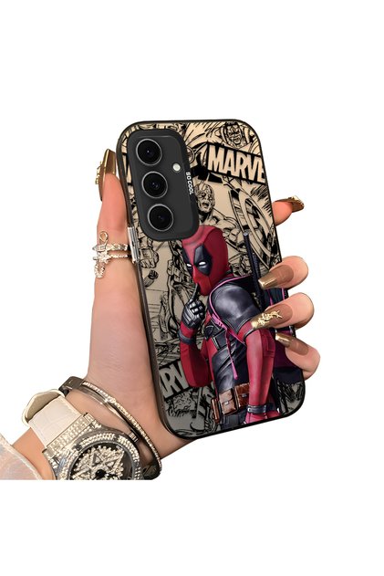 Samsung Galaxy S24 Fe Compatible Spiderman Patterned Silicone Edge Hard Back Case Couple Phone Case