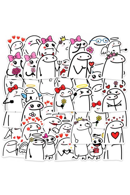50Pcs 50Pcs Cartoon Flork Stickers Flork Meme Vinyl Waterproof for Laptop Phone Case Notebook Water