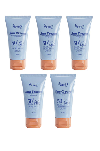 Homm Life Güneş Kremi SPF 50+ 50 ml -5 Adet