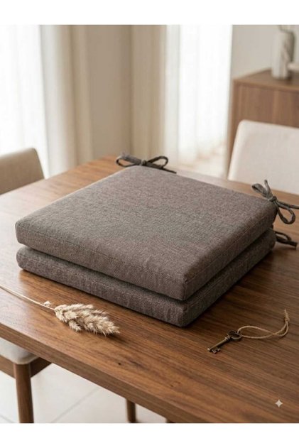 SANDALYE MİNDERİ SALINCAK MİNDERİ YER MİNDERİ PİKNİK SETİ 42*42*5 CM ANTRASİT GRİ 2 ADET