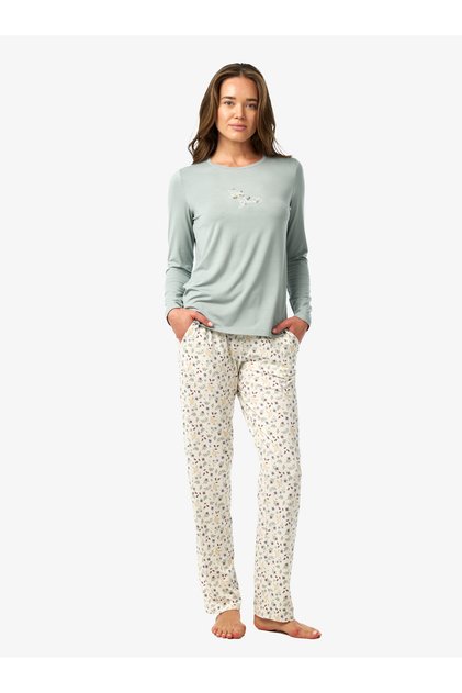Kadın Pijama Takımı 52215 - Yeşil