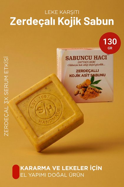 Kojic Acid Soap, Turmeric and Kojic Acid Effect Anti-Blemish Kojic Acid Soap 125 -130 Gr