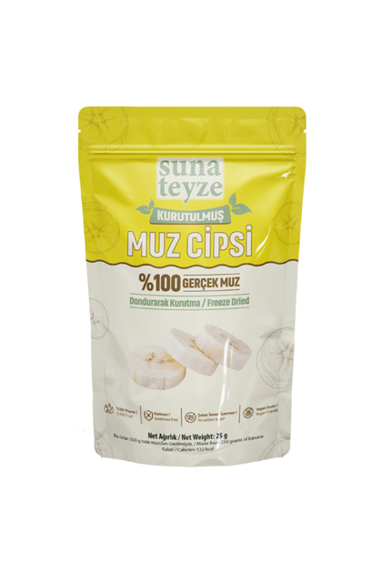 Suna Teyze Muz Kuru Meyve Cipsi - Dondurularak Kurutulmuş Freeze
