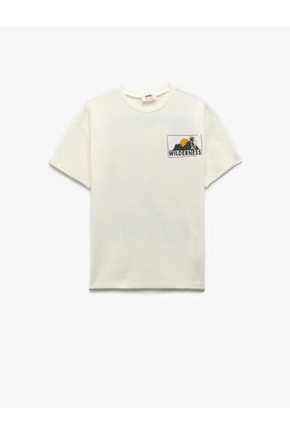 Cotton Crew Neck Printed Short Sleeve T-Shirt