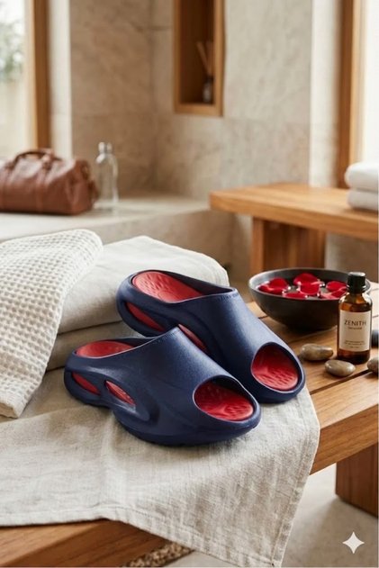Men's Ultrasoft Orthopedic Non-Slip Sole Double Color Daily Pool Beach Sea Sports Slippers