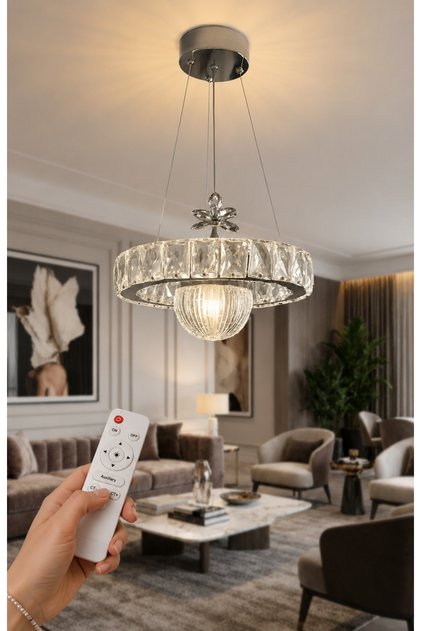 Kristal Taşlı 30 cm Koridor-Oda-Mutfak Modern Led Avize