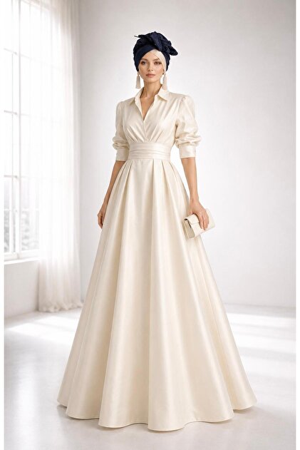 taffeta shirt dress Vada 0 / Peridot refined. 3/4 Sleeve Belted Taffeta Shirt