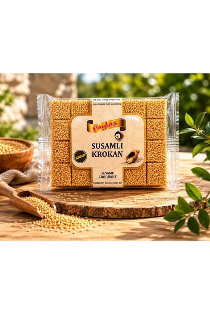 Susamlı Krokan Doğal Atıştırmalık Bar 100 Gr. 1 ADET