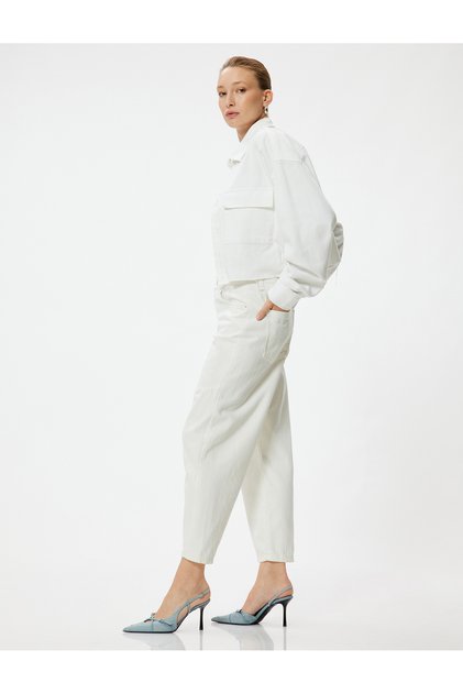 High Waist Buttoned Loose Jeans |   Balloon Fit Jeans