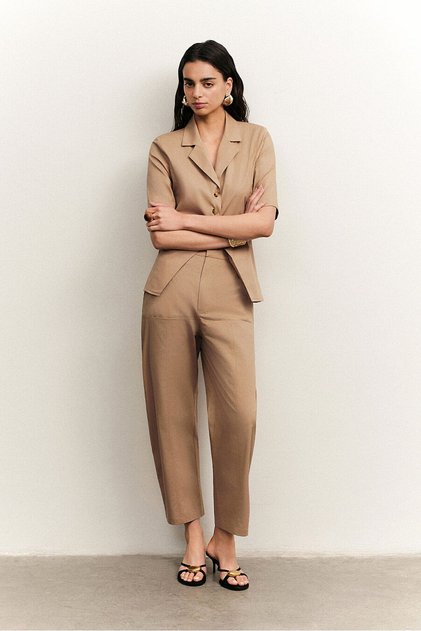 Relaxed Fit Poplin Trousers