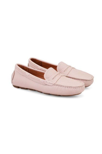 Kadın Pudra Deri Loafer