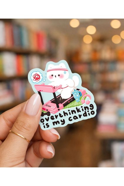 Tekli Sticker - Overthinking is my cardio