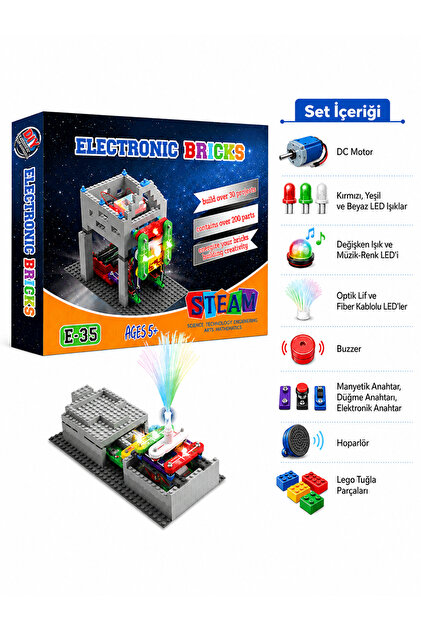 Zet Zeka Electronic Bricks Kit Eğlenceli ve Öğretici Elektronik