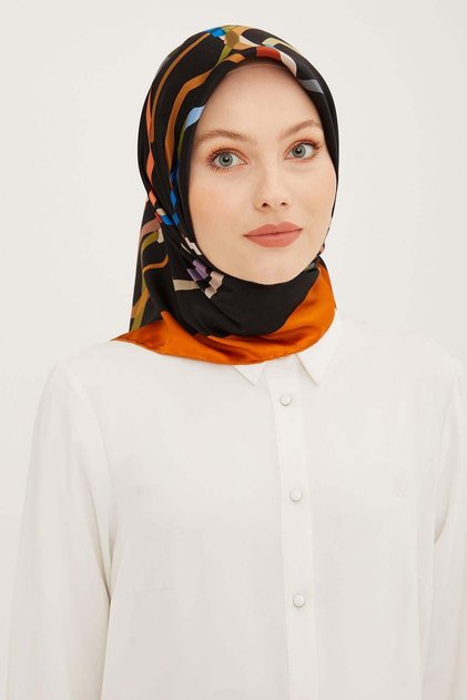 Nostalgia Series 100% Twill Silk Scarf 8902D 36
