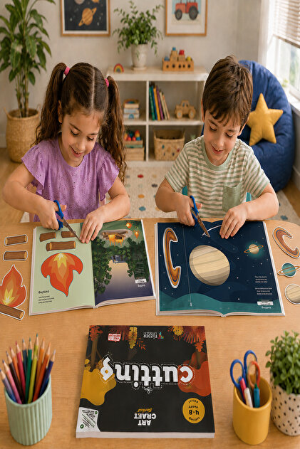 TÜZDER Yayınları ART CRAFT El Becerileri Seti 4-8 Yaş | 5 Kitap