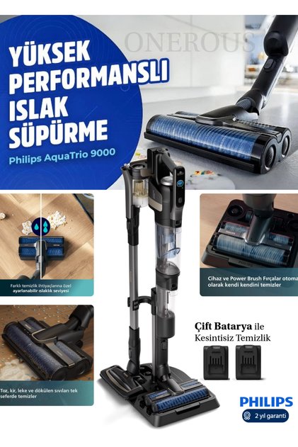Aqua Elite Plus 3in1 Silme/süpürme/emme Fonksiyonlu Yeni Nesil Dikey Şarjlı Süpürge