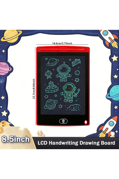 8.5inch red 8.5'' LCD Writing Tablet Drawing Board Kids Graffiti Sketchpad Toys Handwriting Blackboa