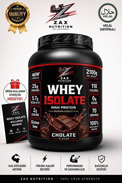 zax nutrition WHEY İZOLE PROTEİN ÇİKOLATA AROMALI 2100 GR - Fiyatı