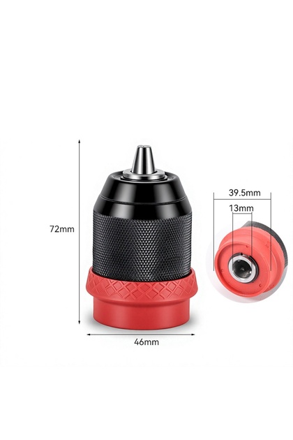 Type B Quick-Release Drill Conversion Chuck For 6.35mm Hex Bits Compatible With Corded And Cordless