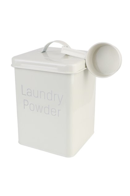 WHITE Snack Container Washing Powder Barrel Grain Storage Case 3KG Household Laundry Detergent Stora