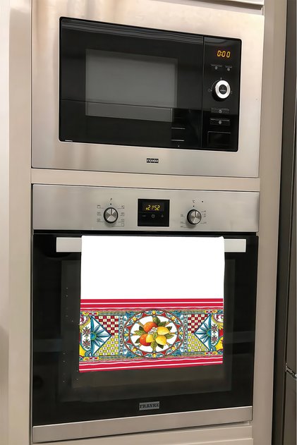 Decorative Kitchen Cotton Oven Towel Special Patterned Ethnic Model 35X50 cm Washable