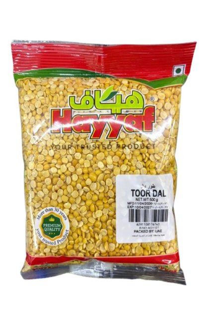 Toor Dal Premium Split Yellow Pigeon Peas Arhar Grains Mini (500g)