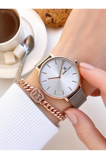 2-Year Warranty Straw Steel Cord 3 Atm Water Resistant Women's Wrist Watch Hs12809.6