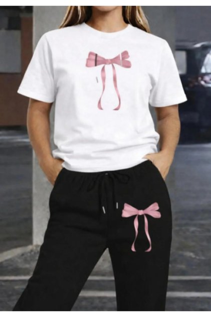 2-Piece Printed Sweat Suit (T-Shirt-Sweatpants)