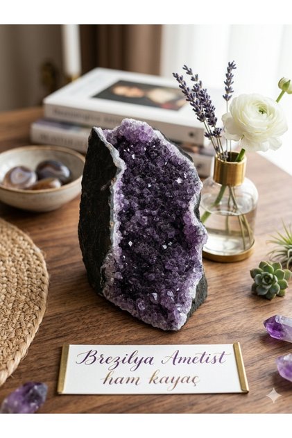 Ateş Ametist | Brezilya’dan Gelen Ham Doğal Taş Kayaç