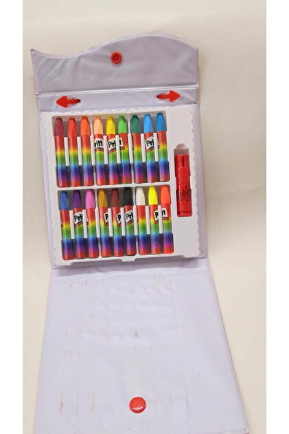 18 Colors Crayons with Snap-On Bag