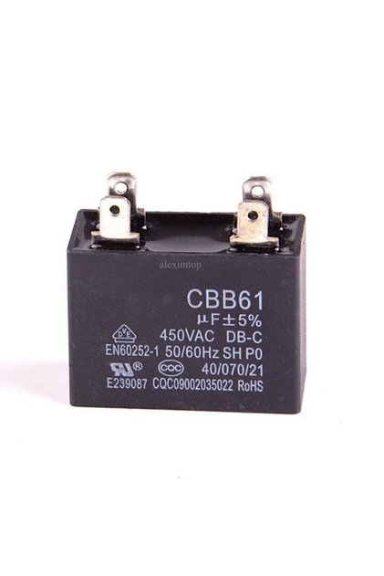 Condensator Dreptunghi Pornire Motor 4C 450V - 2,5uf,