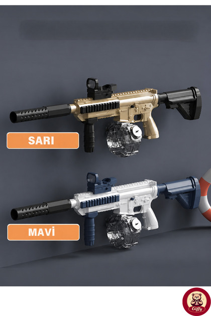 giffy Oyuncak M416 Model Şarjlı Su Tabancası 500 ML Hazneli LED