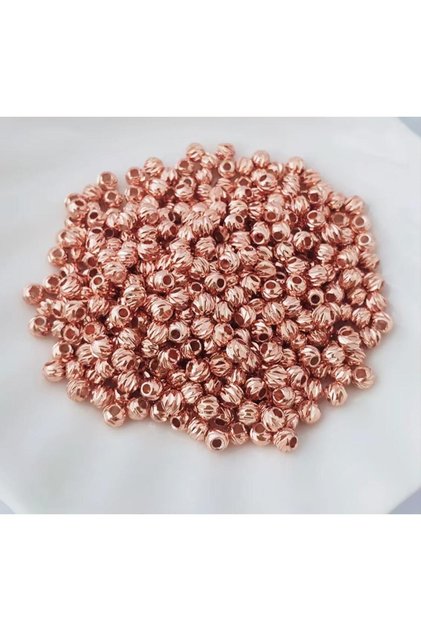 50 Pieces of 5 mm Rose Dorika Beads, Non-Tarnishing Spacer Apparatus