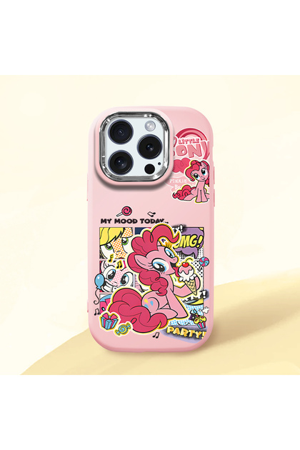 Pink Silicone Case Compatible with iPhone 15 Pro with Shock-Absorbing Camera Protections