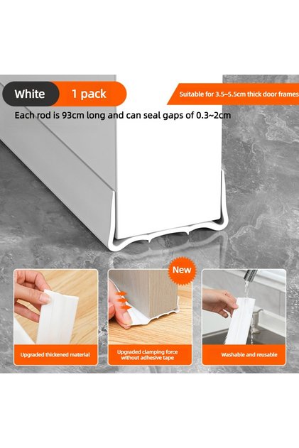 93CM 1PC No Adhesive Door Bottom Seal Strip Soundproof Windproof Weather Stripping Insect Prevention