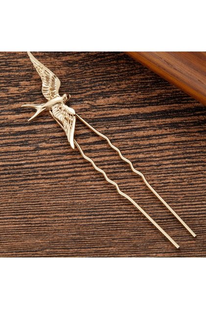 YF8019-1 Bird Hair Pins Women Leaves Hairpins Metal Barrette Clip Wedding Bridal Hair Jewelry Access