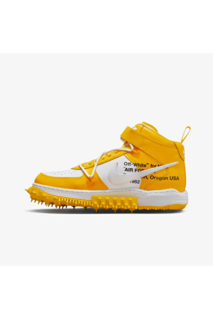Nike Off-White™ 'x Air Force 1 Mid 'White and Varsity Maize