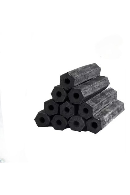 Natural Coconut Charcoal Briquettes - Hexagonal 5-6 Hour Long Burning Eco-Friendly Coal