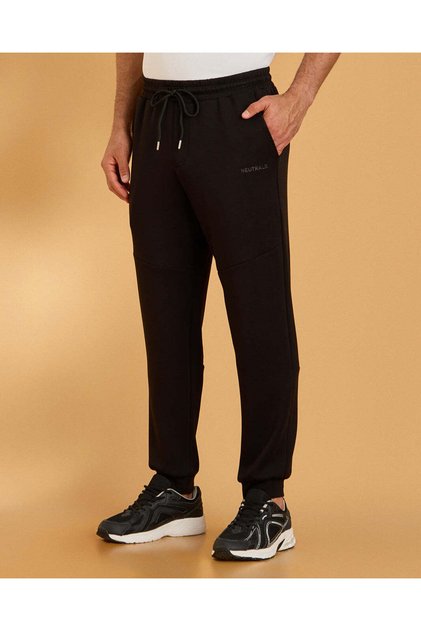 Men Black Modal Lounge Jog Pants