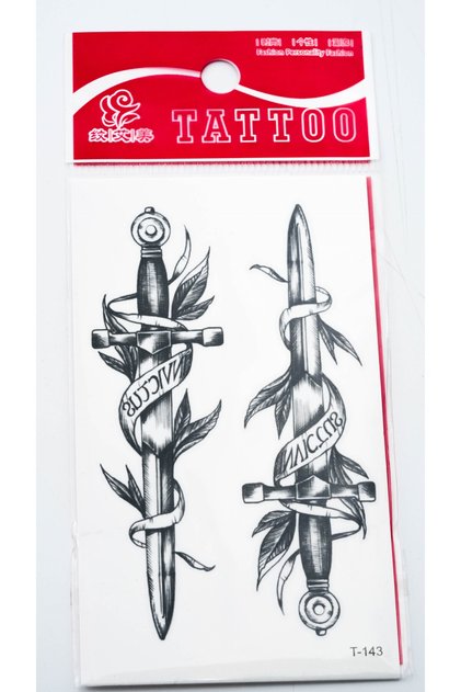 Kılıç Model Küçük Boy , Minimal Geçici Dövme,Tattoo