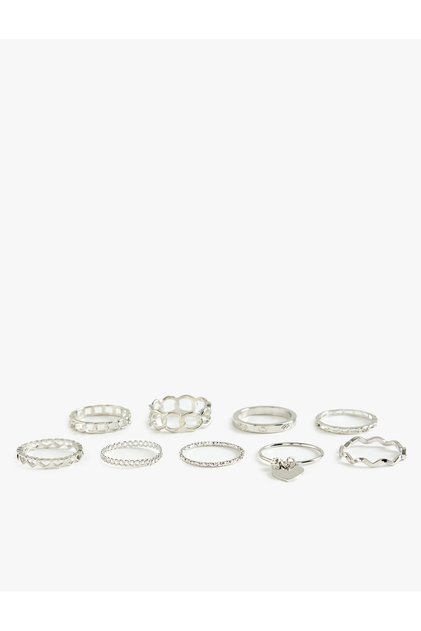 Heart Twist 9-Piece Ring Set