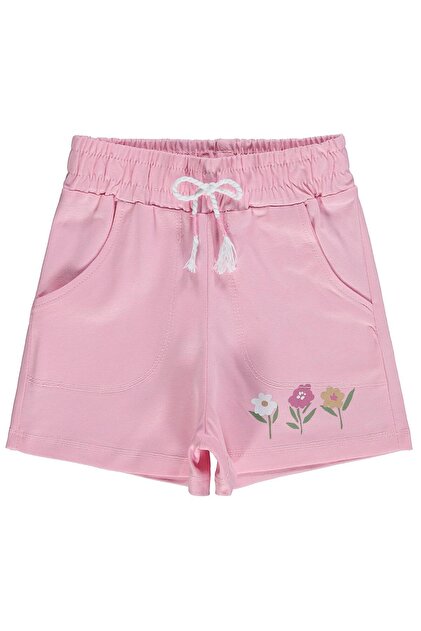 Floral Printed Shorts for 2-5 Years Old - Pink
