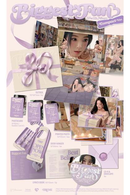 .cute!! BEST ALBUM TYPE-B 哀 tays store IRENE - 1st Album [Biggest Fan] Compact Ver. - Fiyatı