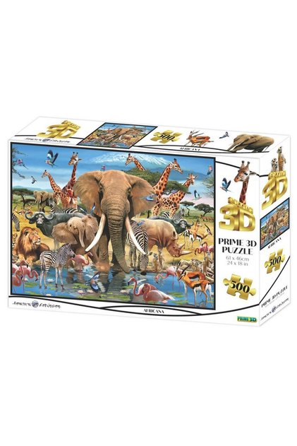 Prime 3d - africa 500 piece adult puzzle