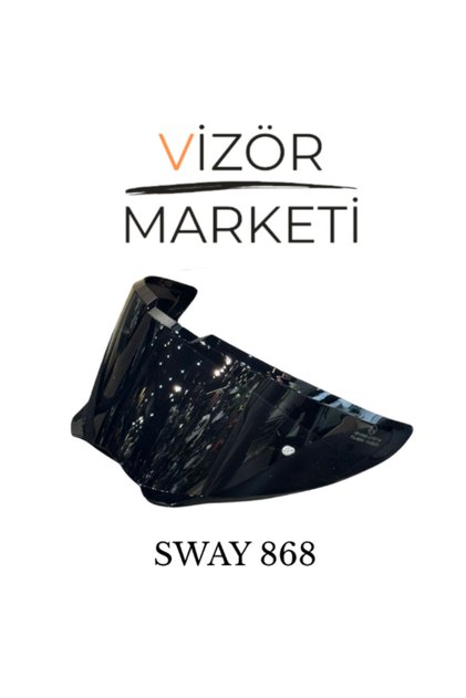 868 Siyah Kask Camı / Black Vizör